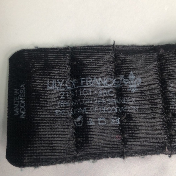 LILY OF FRANCE Animal Print Push-Up Underwire Bra Size 36C - Picture 6 of 11